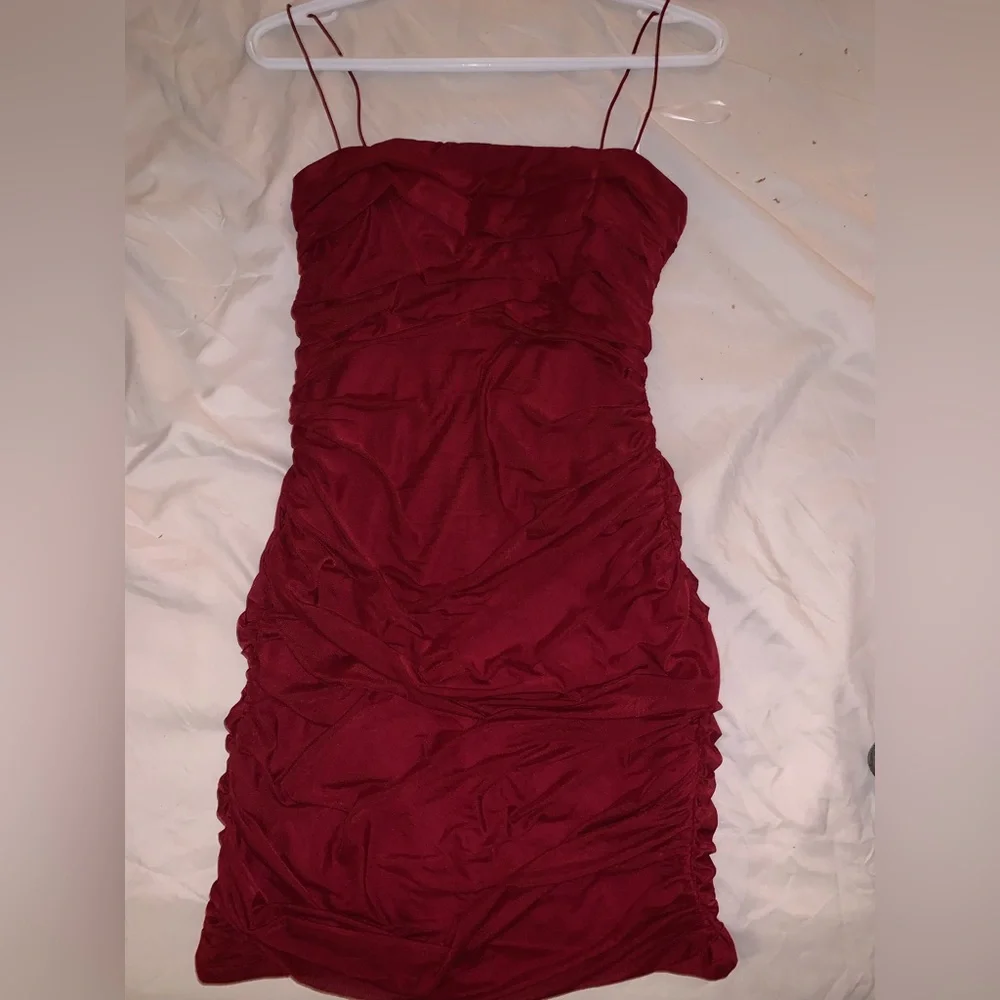 cute ruched club dress! - Picture 2 of 7